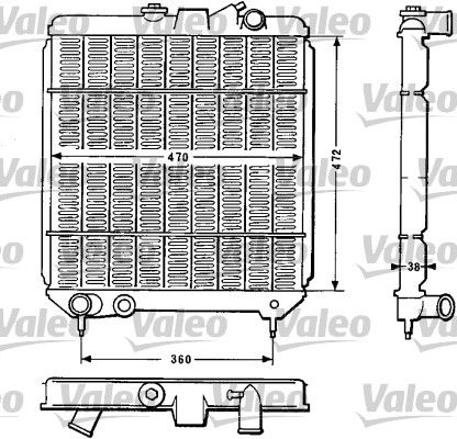 810886 VALEO Радиатор, охлаждение двигателя