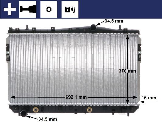 CR1311000S MAHLE Радиатор, охлаждение двигателя