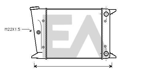 31R77005 EACLIMA Радиатор, охлаждение двигателя