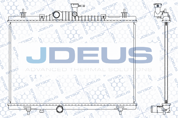 M023119A JDEUS Радиатор, охлаждение двигателя