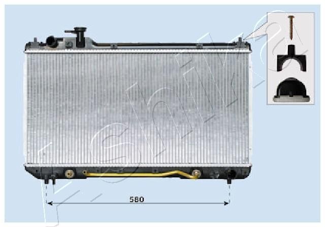 RDA153105 ASHIKA Радиатор, охлаждение двигателя