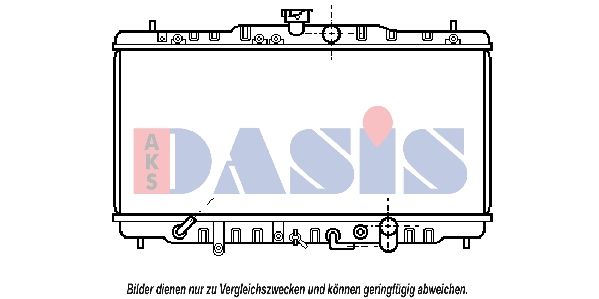 100450N AKS DASIS Радиатор, охлаждение двигателя