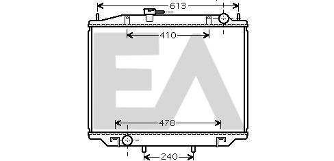 31R18007 EACLIMA Радиатор, охлаждение двигателя