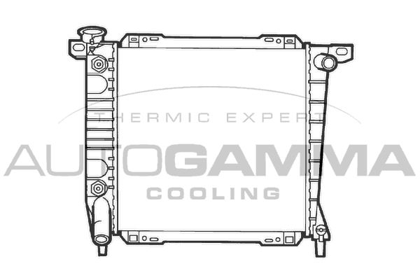 102142 AUTOGAMMA Радиатор, охлаждение двигателя