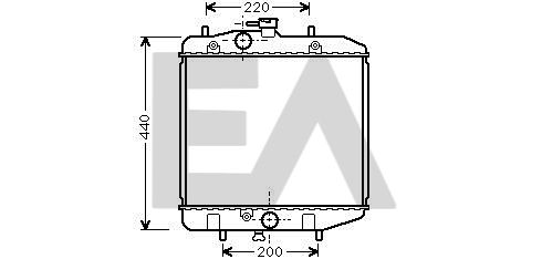 31R19047 EACLIMA Радиатор, охлаждение двигателя