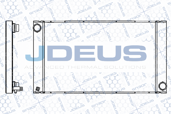 M005023A JDEUS Радиатор, охлаждение двигателя