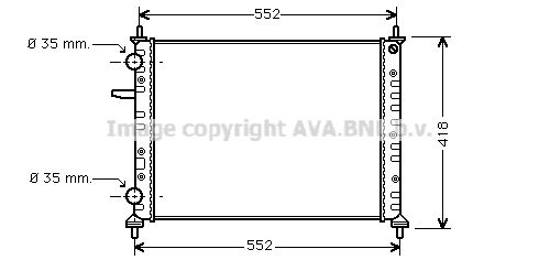 FTA2229 AVA QUALITY COOLING Радиатор, охлаждение двигателя