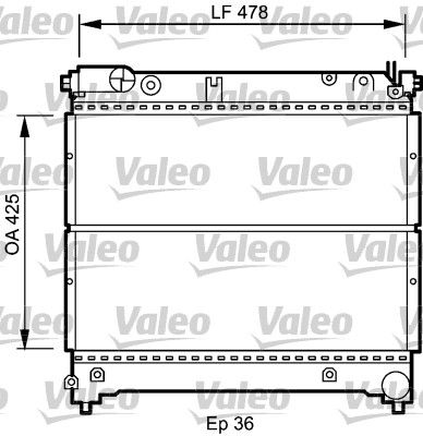 735073 VALEO Радиатор, охлаждение двигателя