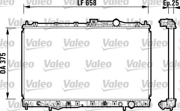 734132 VALEO Радиатор, охлаждение двигателя