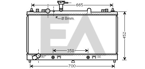 31R52133 EACLIMA Радиатор, охлаждение двигателя