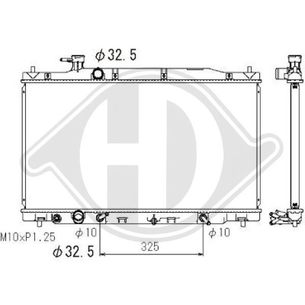 DCM2195 DIEDERICHS Радиатор, охлаждение двигателя