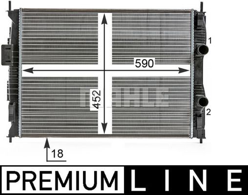 WG2182683 WILMINK GROUP Радиатор, охлаждение двигателя