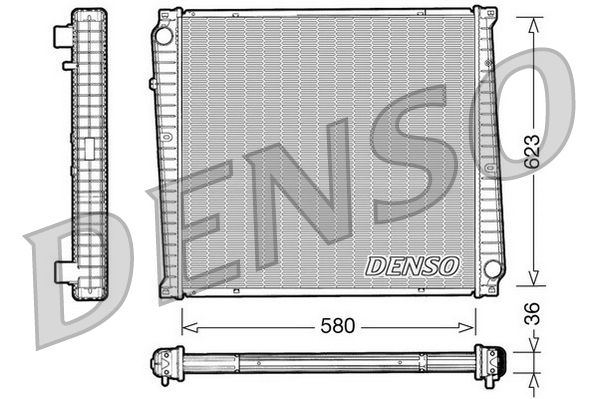 DRM23017 DENSO Радиатор, охлаждение двигателя