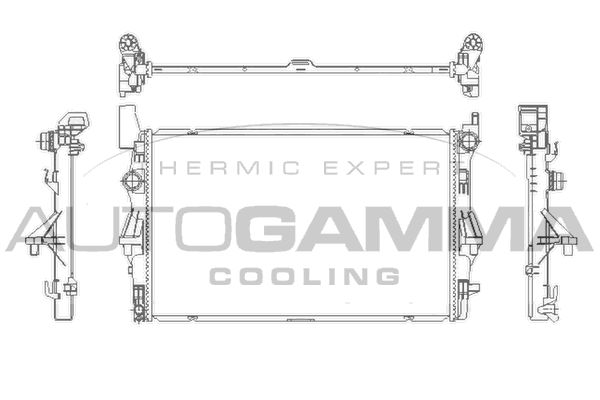 110009 AUTOGAMMA Радиатор, охлаждение двигателя