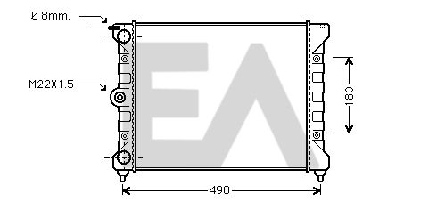 31R77071 EACLIMA Радиатор, охлаждение двигателя