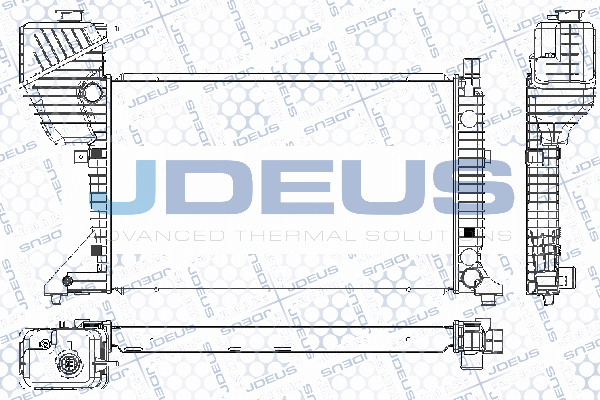 RA0170870 JDEUS Радиатор, охлаждение двигателя