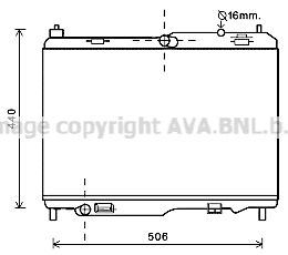 FD2442 AVA QUALITY COOLING Радиатор, охлаждение двигателя