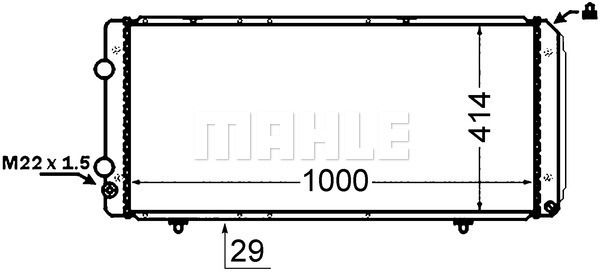 WG2182625 WILMINK GROUP Радиатор, охлаждение двигателя