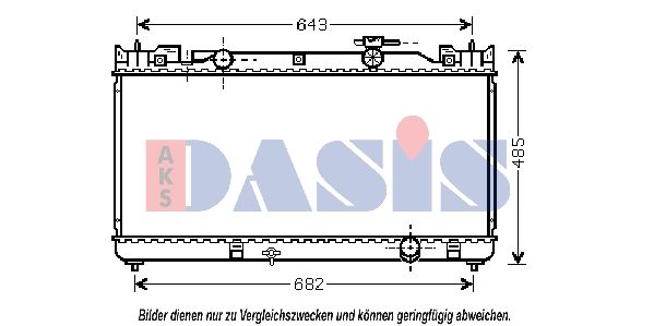 210132N AKS DASIS Радиатор, охлаждение двигателя