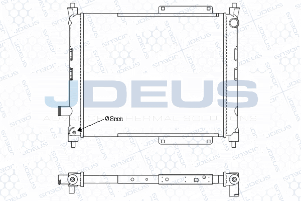 M0020361 JDEUS Радиатор, охлаждение двигателя