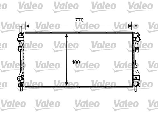 734292 VALEO Радиатор, охлаждение двигателя