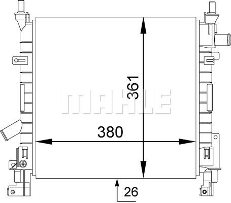 WG2182559 WILMINK GROUP Радиатор, охлаждение двигателя