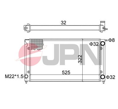 60C9053JPN JPN Радиатор, охлаждение двигателя