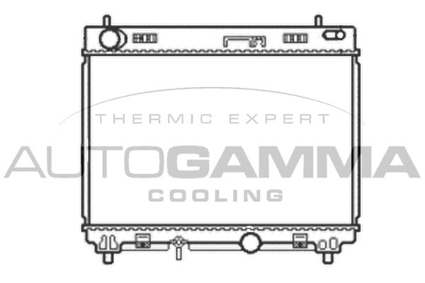 105061 AUTOGAMMA Радиатор, охлаждение двигателя