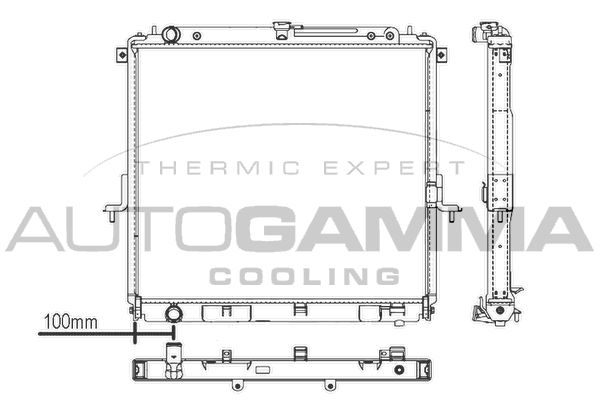 107429 AUTOGAMMA Радиатор, охлаждение двигателя