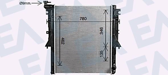 31R51143 EACLIMA Радиатор, охлаждение двигателя