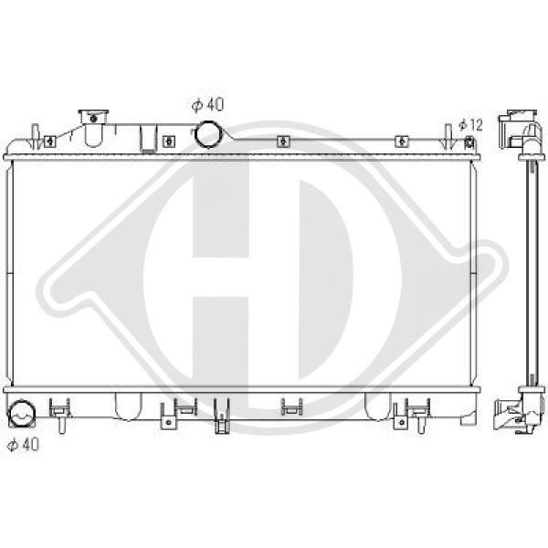 DCM3044 DIEDERICHS Радиатор, охлаждение двигателя