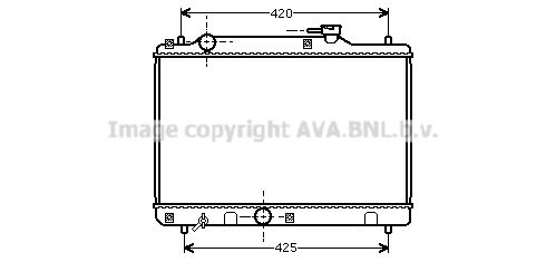 SZ2034 AVA QUALITY COOLING Радиатор, охлаждение двигателя