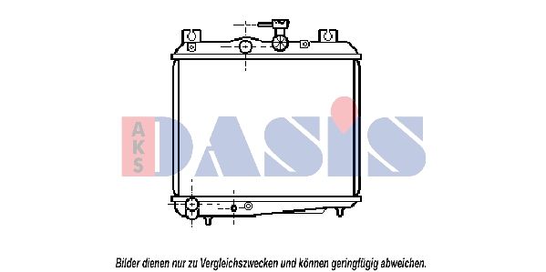 350240N AKS DASIS Радиатор, охлаждение двигателя