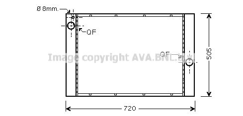 BW2372 AVA QUALITY COOLING Радиатор, охлаждение двигателя