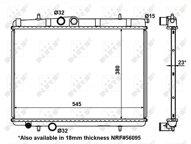 56096 NRF Радиатор, охлаждение двигателя