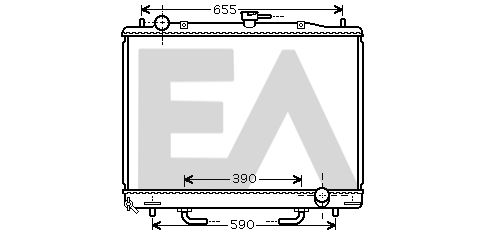 31R51081 EACLIMA Радиатор, охлаждение двигателя