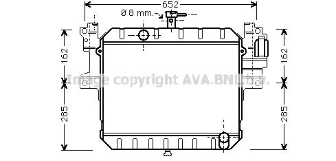 DU2041 AVA QUALITY COOLING Радиатор, охлаждение двигателя