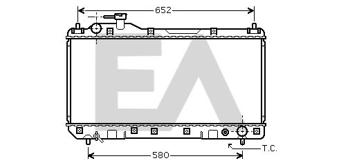 31R71143 EACLIMA Радиатор, охлаждение двигателя