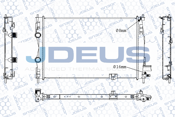 M0190210 JDEUS Радиатор, охлаждение двигателя