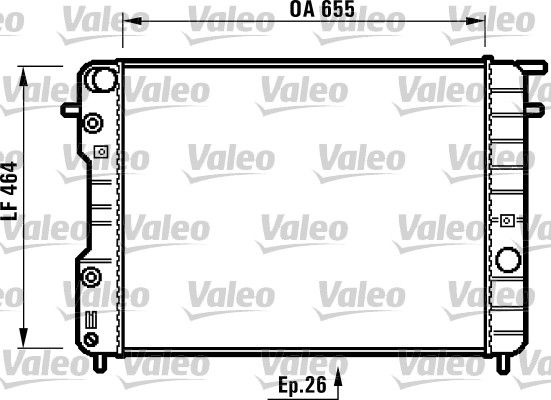 731840 VALEO Радиатор, охлаждение двигателя