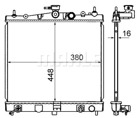 CR839000S MAHLE Радиатор, охлаждение двигателя