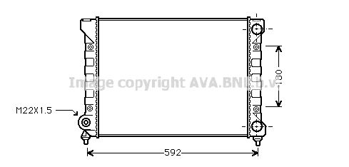 VN2111 AVA QUALITY COOLING Радиатор, охлаждение двигателя