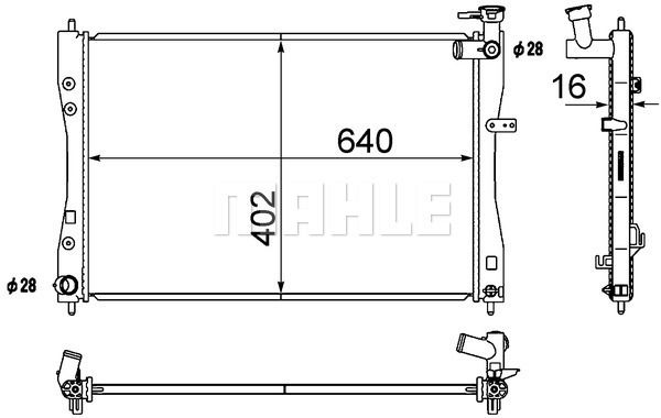 CR1879000S MAHLE Радиатор, охлаждение двигателя