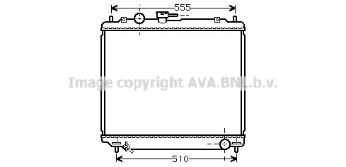 MT2181 AVA QUALITY COOLING Радиатор, охлаждение двигателя