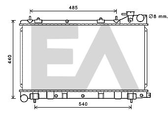 31R68047 EACLIMA Радиатор, охлаждение двигателя