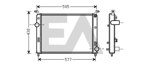 31R25135 EACLIMA Радиатор, охлаждение двигателя