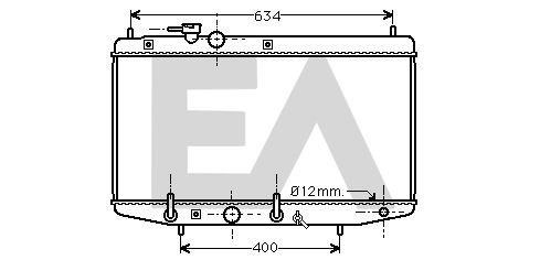 31R19019 EACLIMA Радиатор, охлаждение двигателя