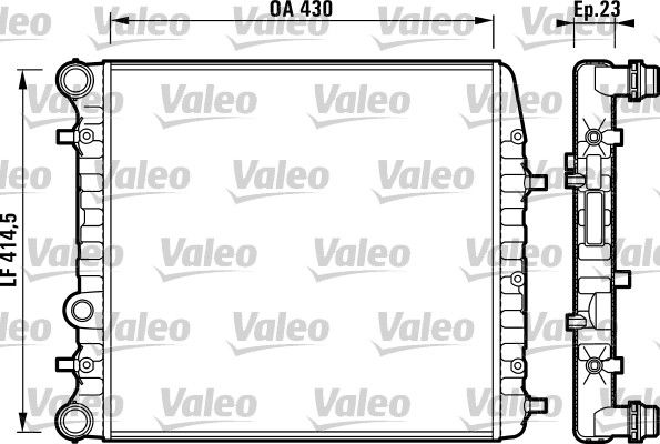 732863 VALEO Радиатор, охлаждение двигателя