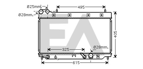 31R26068 EACLIMA Радиатор, охлаждение двигателя