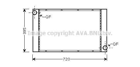 BW2357 AVA QUALITY COOLING Радиатор, охлаждение двигателя